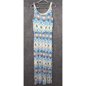Fantastic Fawn Dress M Maxi Blouson Lined‎ Stretch Boho Festival Western